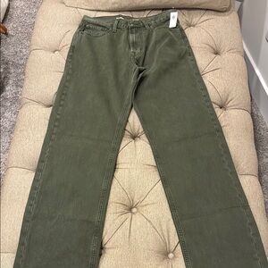 Old Navy Army Green '90s Baggy Jeans